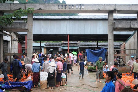 Pasar persahabatan Vietnam-Laos - ảnh 1