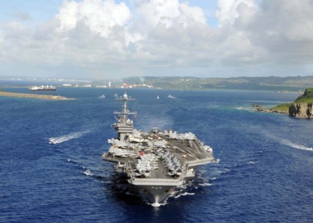RDR Korea  memprotes  latihan perang  angkatan laut  bersama Republik Korea, Amerika Serikat dan Jepang - ảnh 1