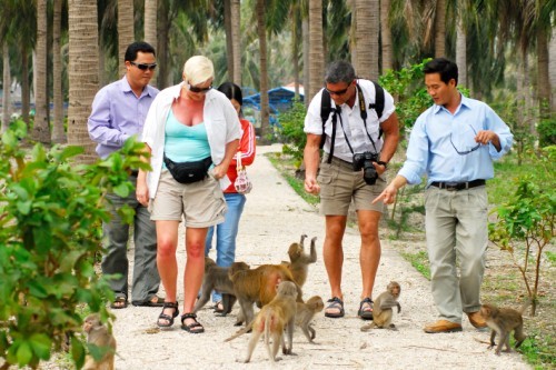 Wisatawan  yang datang ke Vietnam Tengah meningkat tinggi  sehubungan dengan Hari Nasional (2 September). - ảnh 1