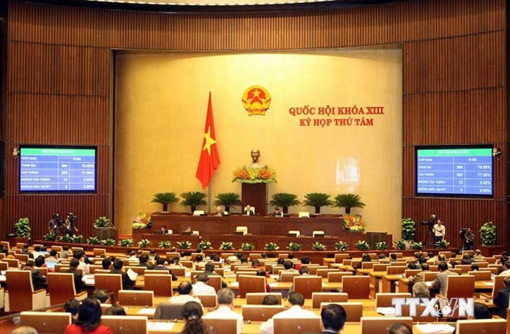 MN Vietnam  memungut suara untuk mengesahkan Undang-Undang tentang Penerbangan Sipil Vietnam. - ảnh 1