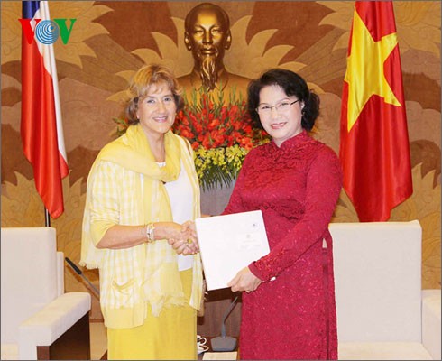 Wakil Ketua MN Vietnam, Nguyen Thi Kim Ngan menerima Wakil Ketua Majelis Rendah Cile - ảnh 1
