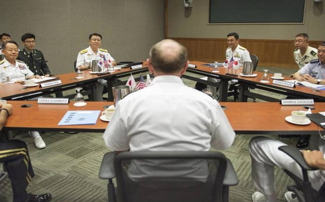 Republik Korea-Jepang-Amerika Serikat menetapkan saat mengadakan perundingan tentang kerjasama pertahan - ảnh 1