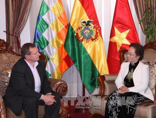 Wapres Vietnam Nguyen Thi Doan melakukan kunjungan kerja di Bolivia - ảnh 1