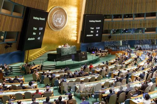 AS mempertimbangkan akan memberikan suara blanko terhadap resolusi PBB yang mengecam  pengepungan dan sanksi terhadap Kuba - ảnh 1