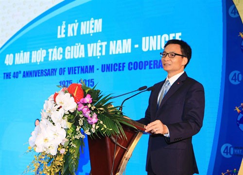 Upacara peringatan ultah ke-40  Kerjasama  Vietnam-UNICEF - ảnh 1