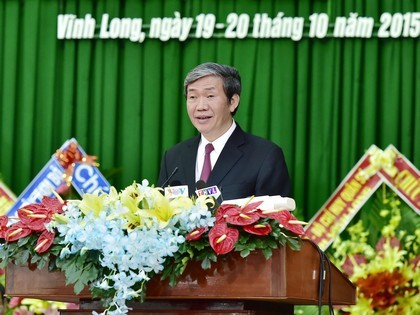 Pembukaan Kongres ke-10 Partai Komunis Provinsi Vinh Long untuk masa bakti 2015-2020 - ảnh 1
