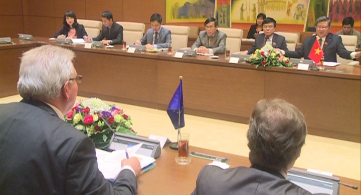 Ketua Komisi Hubungan Luar Negeri dari MN Vietnam mengadakan pembicaraan dengan delegasi EP. - ảnh 1