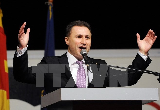 PM Macedonia meletakkan jabatan untuk membuka  jalan bagi pemilihan yang lebih dini - ảnh 1