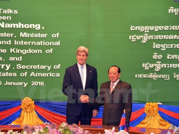 Menteri Luar Negeri Amerika tiba di Kamboja - ảnh 1
