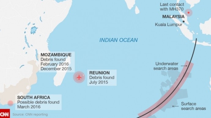 Pecahan-pecahan pesawat terbang yang ditemukan di Mozambik hampir pasti dari pesawat MH370 - ảnh 1