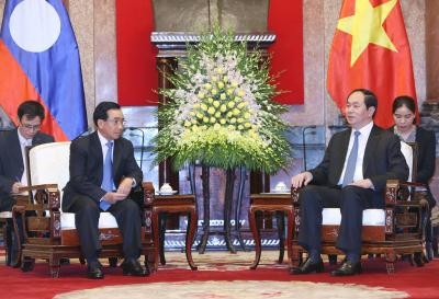 Presiden Vietnam, Tran Dai Quang menerima Wapres Laos, Phankham Viphavanh - ảnh 1
