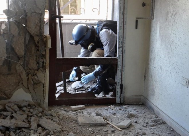 Rusia menegaskan kaum pembangkang menggunakan senjata kimia di provinsi Aleppo, Suriah - ảnh 1