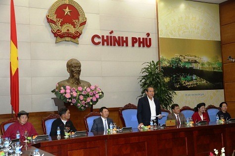 Deputi PM Vietnam, Truong Hoa Binh menerima delegasi orang-orang yang berprestise dan tipikel etnis minoritas provinsi Bac Giang - ảnh 1