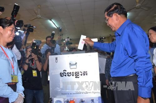 Kamboja memulai pemilu Dewan kecamatan - ảnh 1