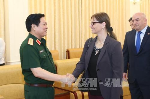 Jenderal Ngo Xuan Lich menerima Duta Besar Israel di Vietnam - ảnh 1