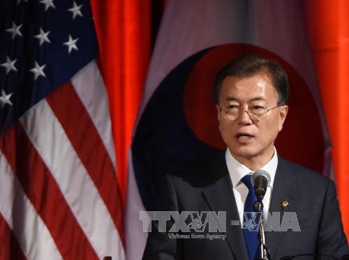 Presiden  Republik Korea mengumumkan: “Gagasan damai di semenanjung Korea” - ảnh 1
