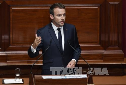 Presiden Perancis, Emmanuel Macron menegaskan hubungan Perancis-AS “tak  bisa dipecah-belah” - ảnh 1