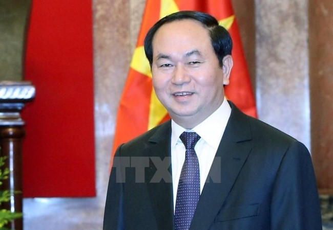 Presiden Vietnam, Tran Dai Quang mengirim surat untuk mengucapkan  selamat sehubungan dengan Festival Medio Musim Gugur 2017 - ảnh 1