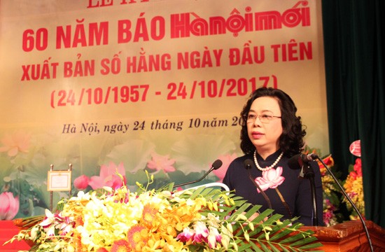 Memperingati ultah ke-60 edisi pertama Koran Harian  Hanoi Moi - ảnh 1