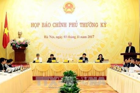 Jumpa pers  tentang sidang periodik Pemerintah Vietnam untuk  Oktober 2017 - ảnh 1