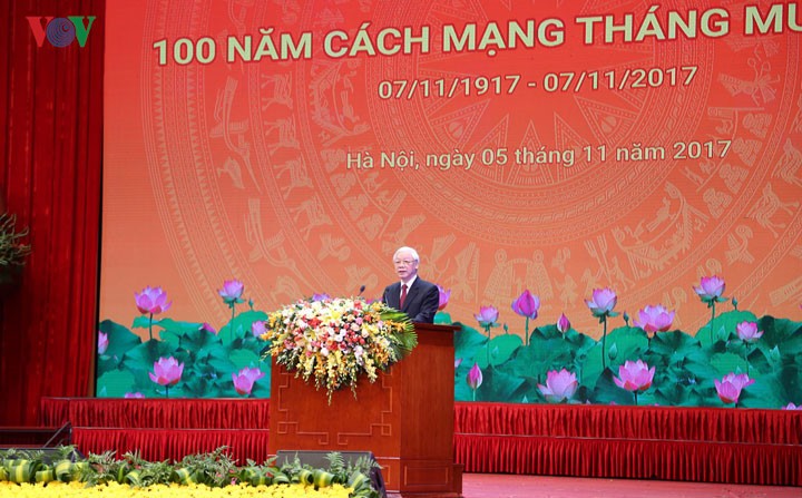 Sekjen KS PKV, Nguyen Phu Trong: Kemenangan Revolusi Vietnam berkaitan dengan pengaruh Revolusi Oktober Rusia - ảnh 1