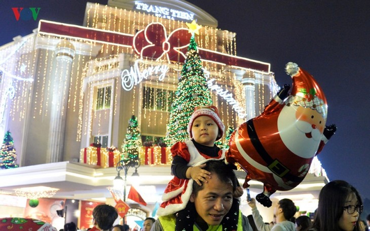 Suasana merayakan hari Natal di seluruh Vietnam - ảnh 1