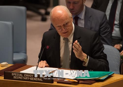 Utusan Khusus PBB berupaya mendorong proses konsitusi  Suriah - ảnh 1