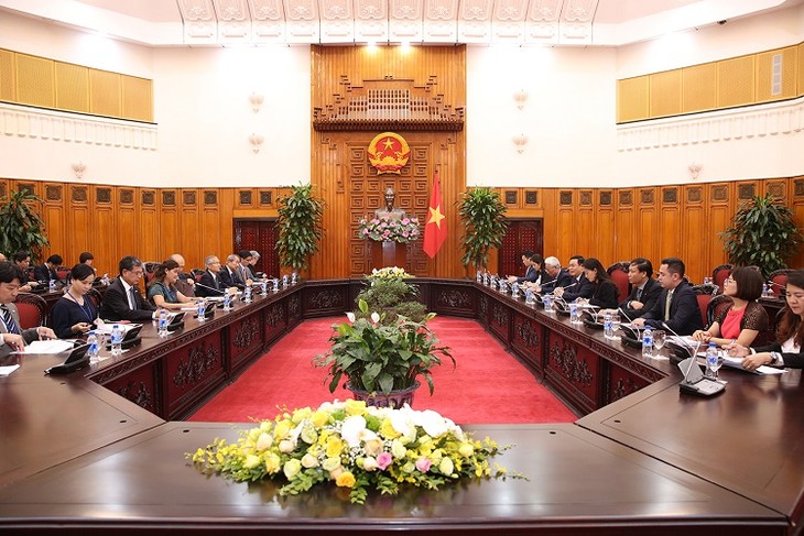 Deputi PM Viet Nam, Vuong Dinh Hue menerima Dewan Pendorongan Diplomasi Rakyat Jepang - ảnh 1