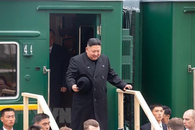 Pemimpin RDRK   telah pulang kembali ke Pyong Yang  setelah  pertemuan puncak  di Rusia. - ảnh 1