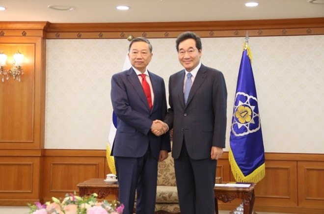 Menteri Keamanan Publik Vietnam, To Lam melakukan kunjungan di Republik Korea - ảnh 1