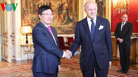Entretien entre les ministres des Affaires étrangères vietnamien et français - ảnh 1
