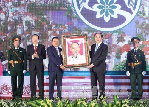 President Tran Dai Quang attends 185th anniversary of Lang Son - ảnh 1