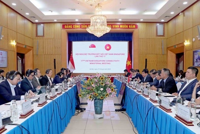 Vietnam-Singapore Economic Connectivity Meeting discusses multiple issues - ảnh 1