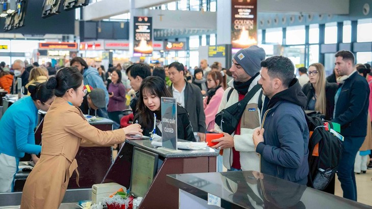 Airlines serve surging passengers during Tet - ảnh 1