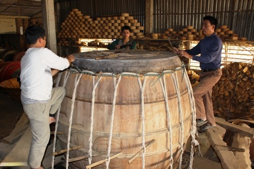 Doi Tam village and the art of drum making - ảnh 4
