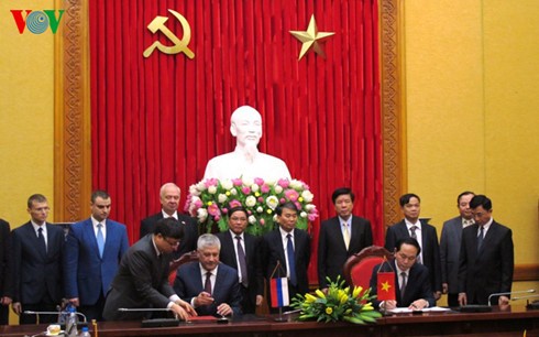 越南公安部和俄罗斯联邦内务部举行高级会谈 - ảnh 1