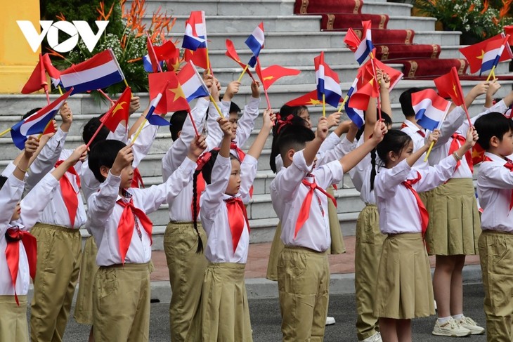 Toàn cảnh: Thủ tướng Phạm Minh Chính chủ trì Lễ đón chính thức Thủ tướng Hà Lan - ảnh 4