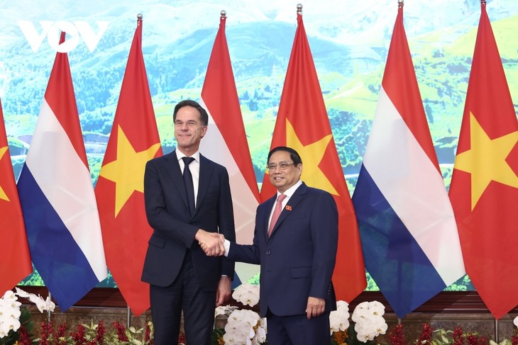 Toàn cảnh: Thủ tướng Phạm Minh Chính chủ trì Lễ đón chính thức Thủ tướng Hà Lan - ảnh 8