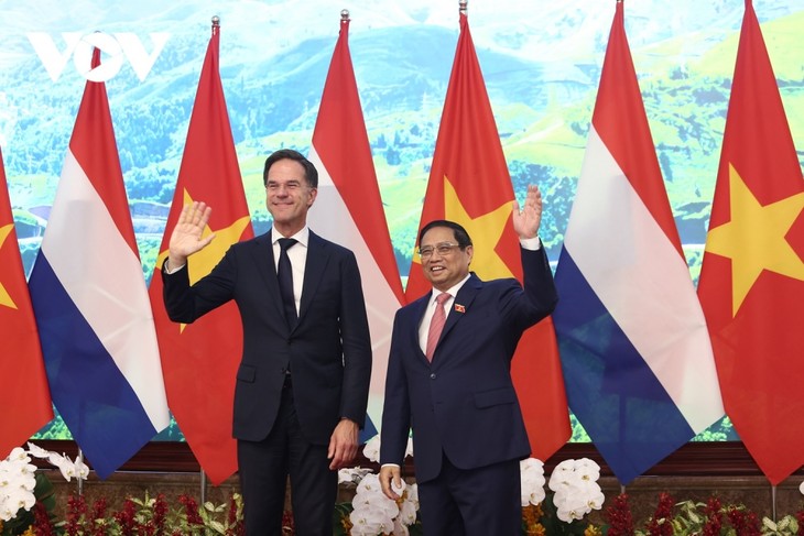 Toàn cảnh: Thủ tướng Phạm Minh Chính chủ trì Lễ đón chính thức Thủ tướng Hà Lan - ảnh 9