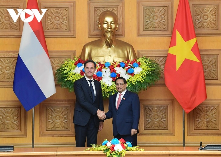 Toàn cảnh: Thủ tướng Phạm Minh Chính chủ trì Lễ đón chính thức Thủ tướng Hà Lan - ảnh 10