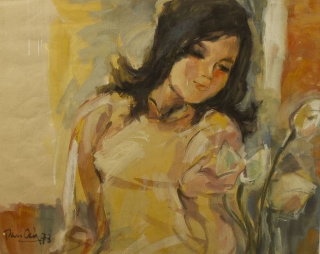 12 œuvres de peintres illustres vietnamiens vendues aux enchères - ảnh 2