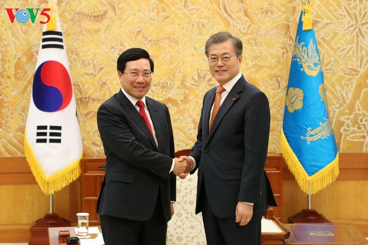Pham Binh Minh rencontre les plus hauts dirigeants sud-coréens - ảnh 1