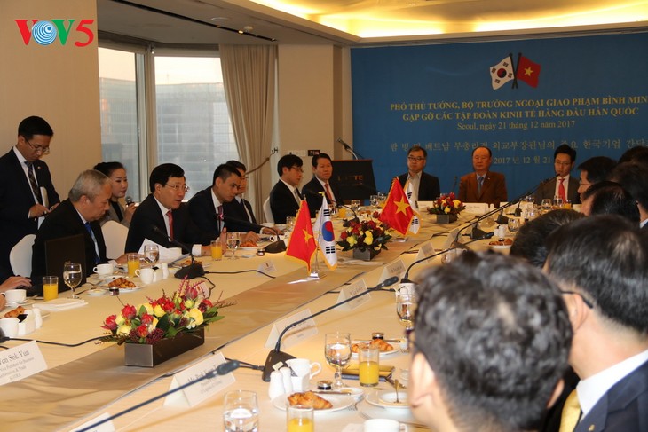 Pham Binh Minh rencontre les plus hauts dirigeants sud-coréens - ảnh 4