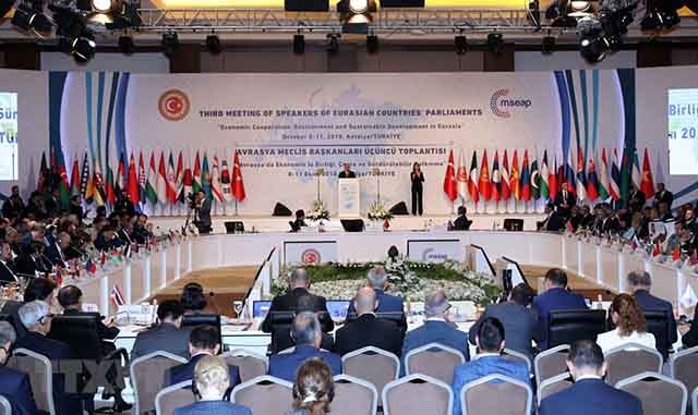 Ouverture de la 3e Conférence des présidents des parlements eurasiatiques - ảnh 1
