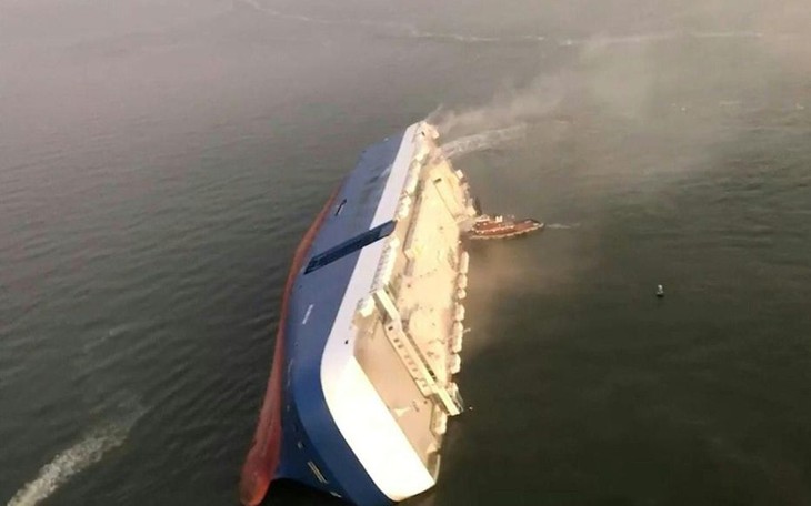 Sauvetage d’un cargo sud-coréen échoué au large des États-Unis - ảnh 1