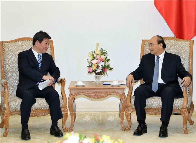 Nguyên Xuân Phuc reçoit le chef de la diplomatie japonaise - ảnh 1