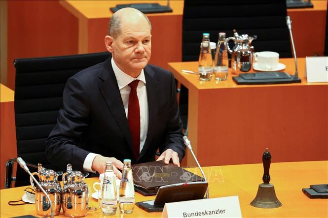 Premier déplacement du nouveau chancelier allemand à Bruxelles - ảnh 1