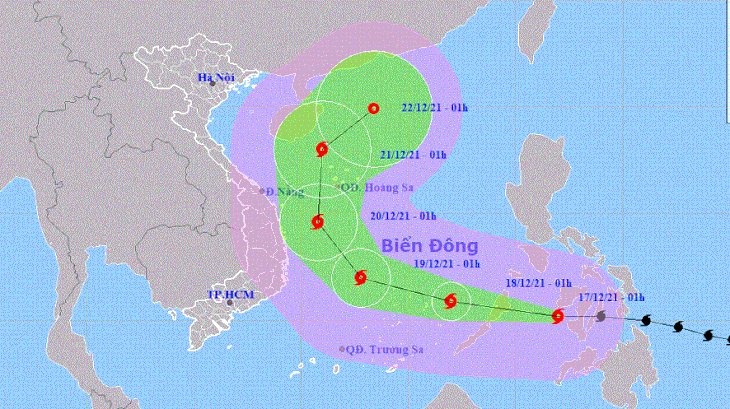 Un puissant typhon s’apprête à s’abattre sur les côtes vietnamiennes - ảnh 1