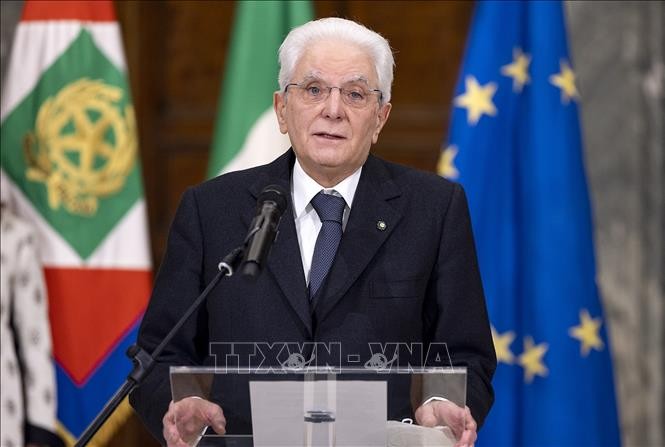 Italie: le président Sergio Mattarella réélu pour un second mandat - ảnh 1