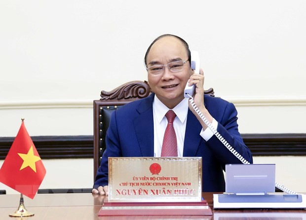 Nguyên Xuân Phuc s’entretient au téléphone avec le président élu sud-coréen Yoon Suk-yeol - ảnh 1